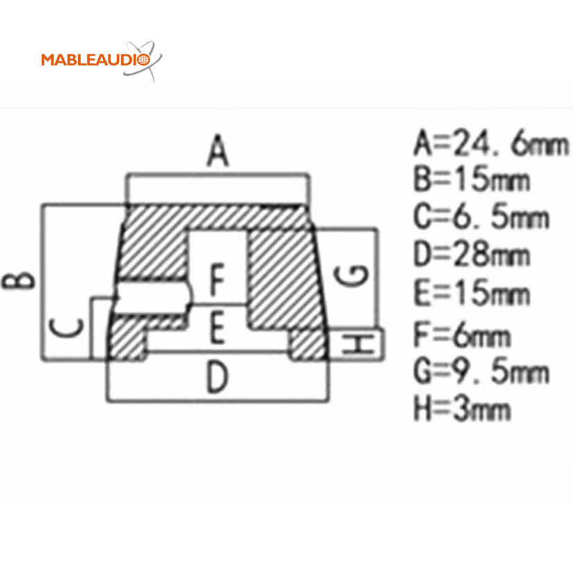 MAKP0439 28X15 Aluminum knob
