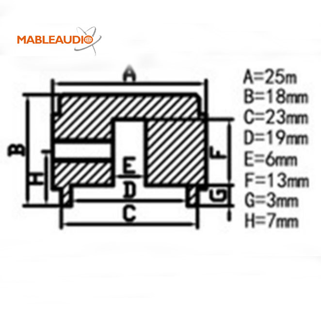 MAKP0440 25X18 Aluminum knob