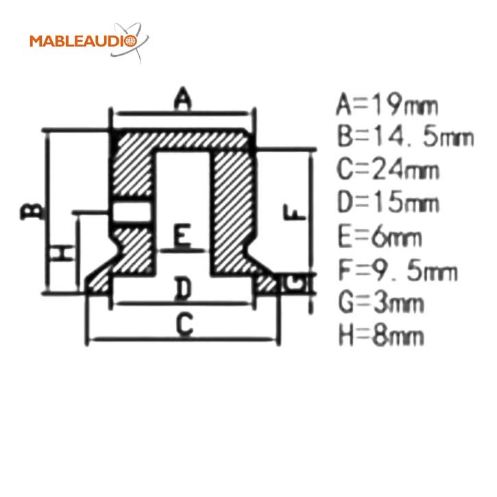 MAKP0460 2PCS 24x14.5 Aluminum knob