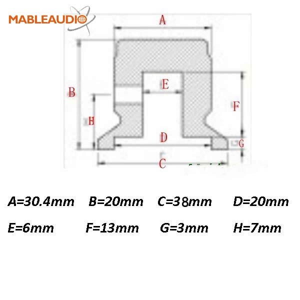 MAKP0465 38X20 Aluminum knob