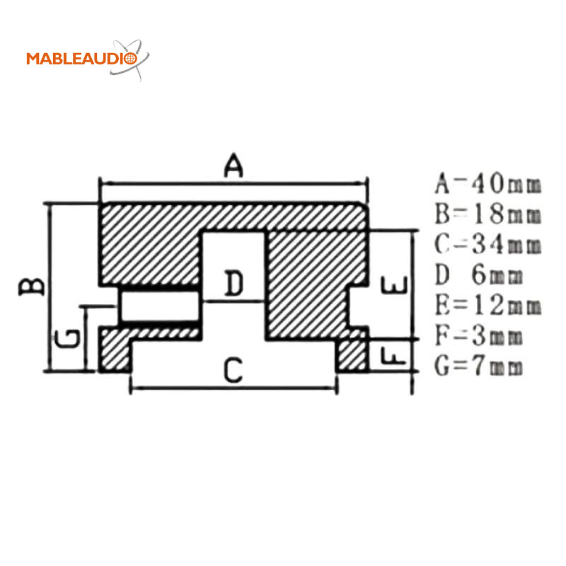 MAKP0490 Dia40x18H  Aluminum knob