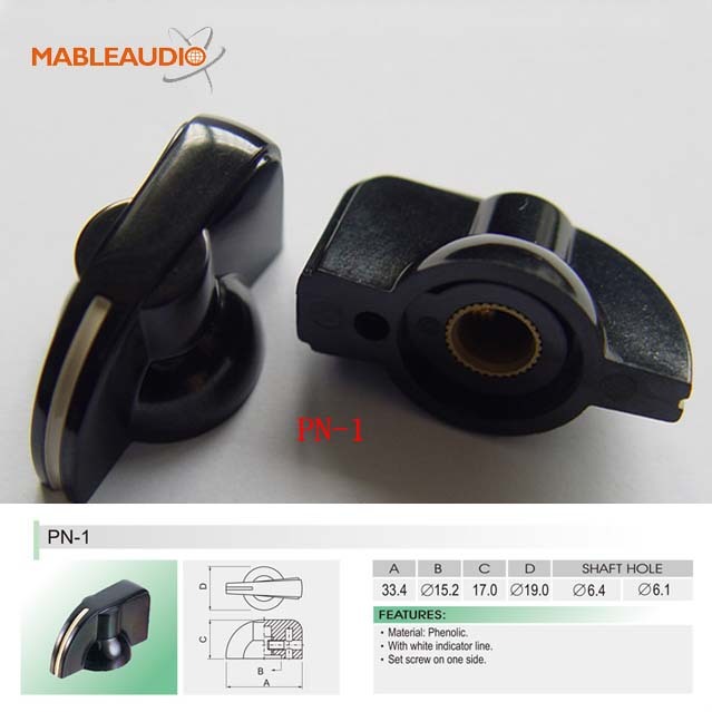 MAKP0025 10pcs PN-1 flat phenolic knob