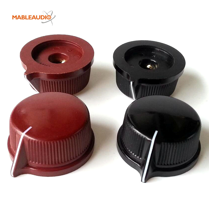 MAKP0367 10pcs bakelite knobs black and red color