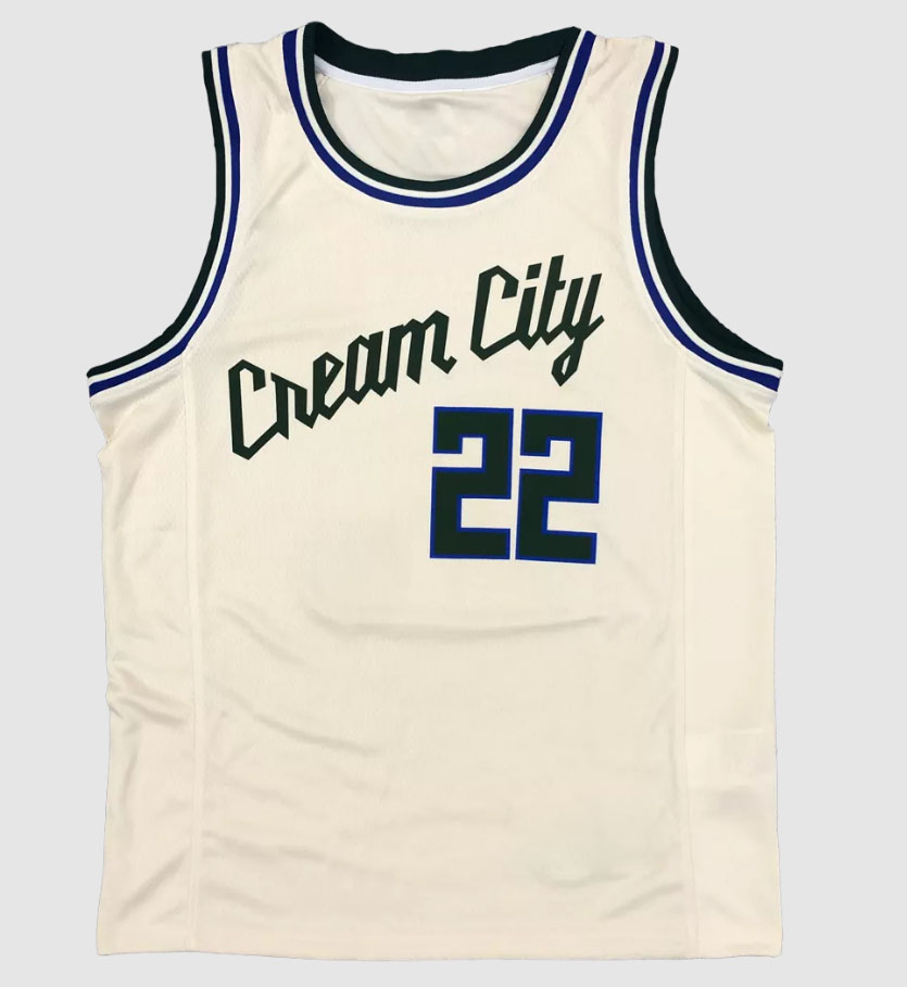 Khris middleton discount cream city jersey