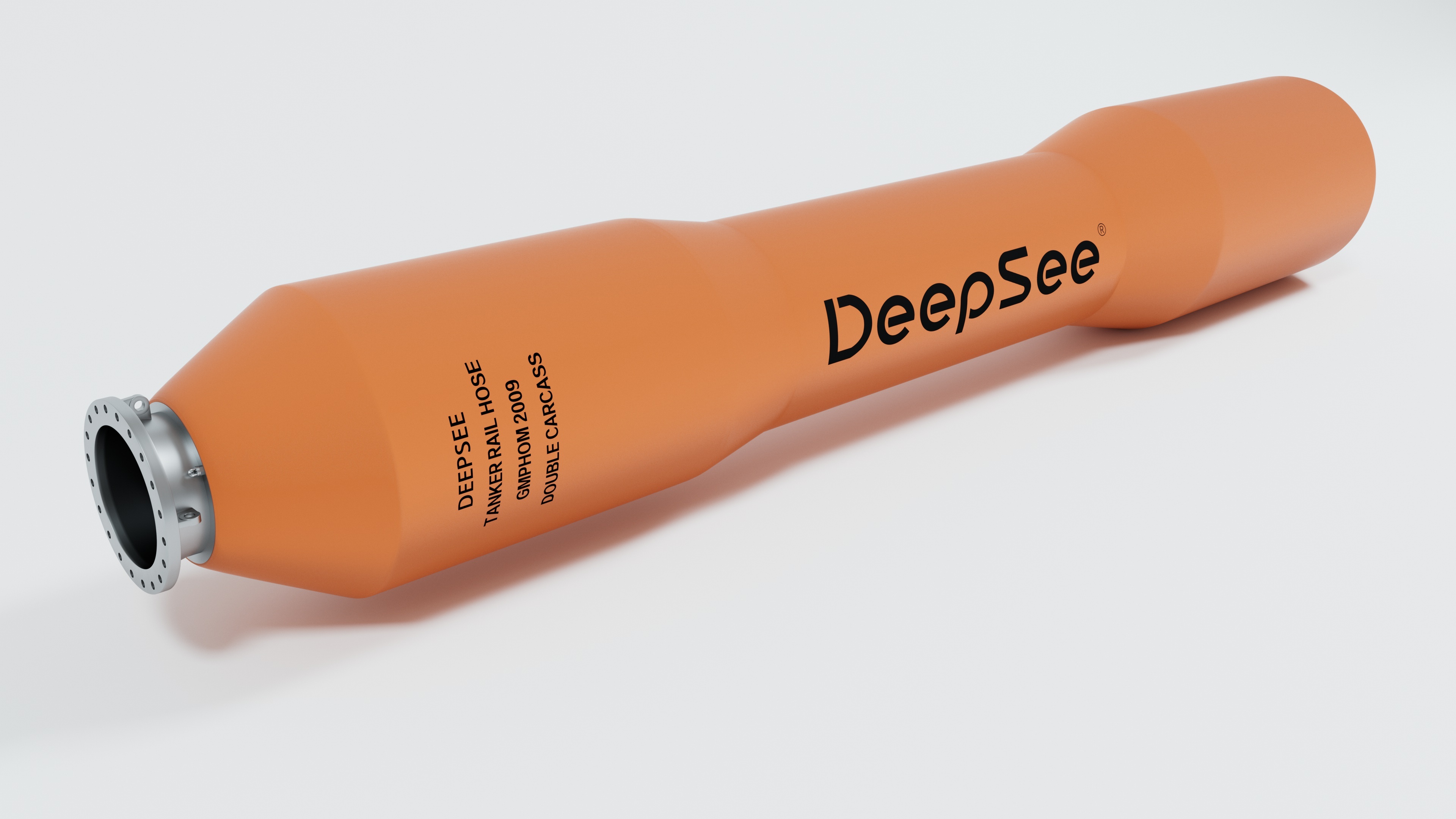 Double carcass tanker rail floating hose with PU coating- DeepSee, high-quality marine hose designer and manufacturer