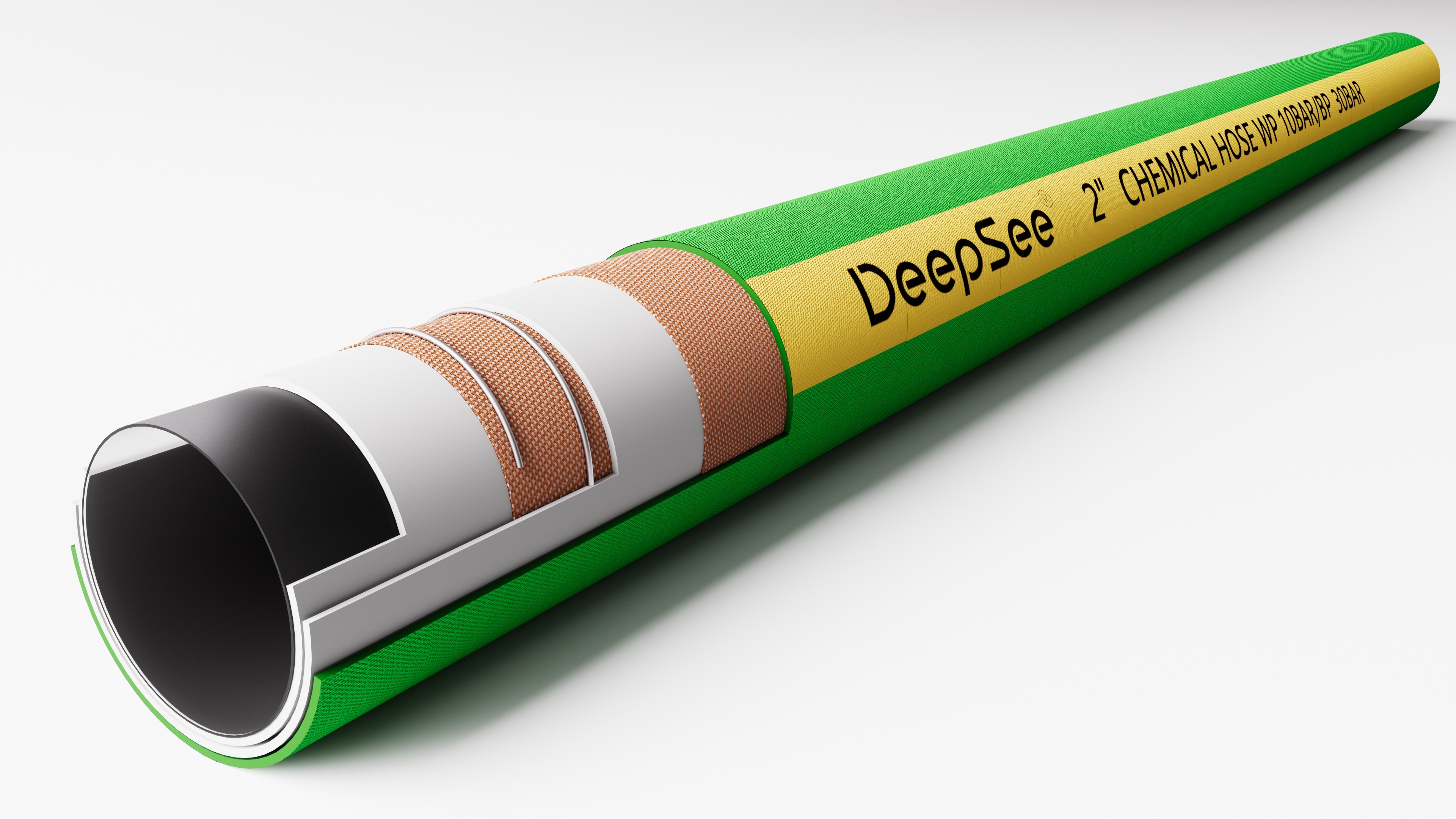chemical suction and discharge hose - DeepSee uhmwpe chemical hose