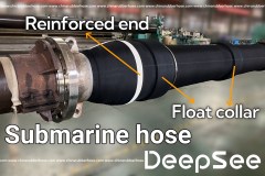 One End Reinforced Submarine Hose With Collars (Single carcass)