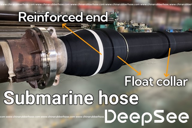 One End Reinforced Submarine Hose With Collars (Double carcass)