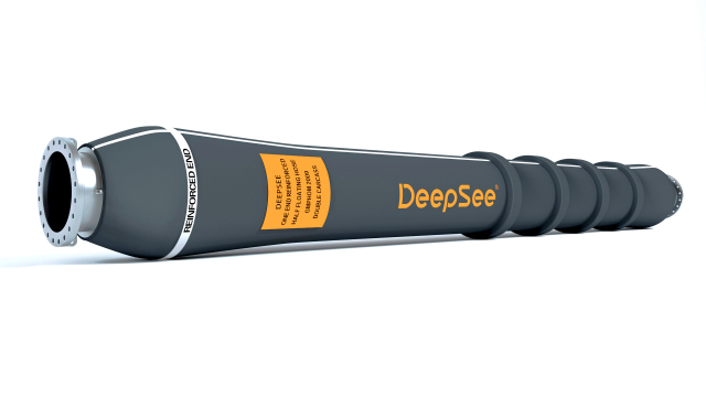 Reinforced submarine hose with float collars - DeepSee double carcass marine hose