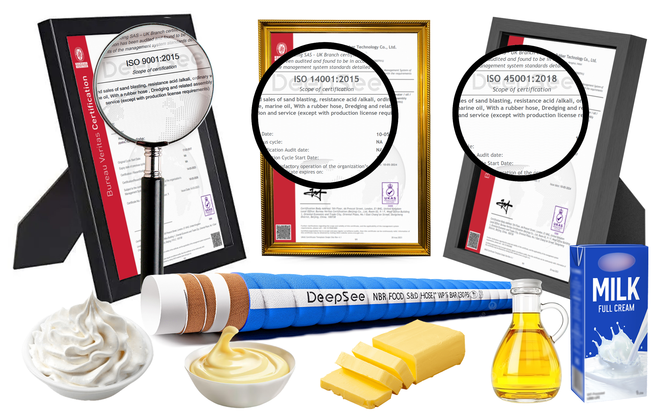 ISO-CERTIFIED FDA FOOD SUCTION HOSE FOR OILY FOOD