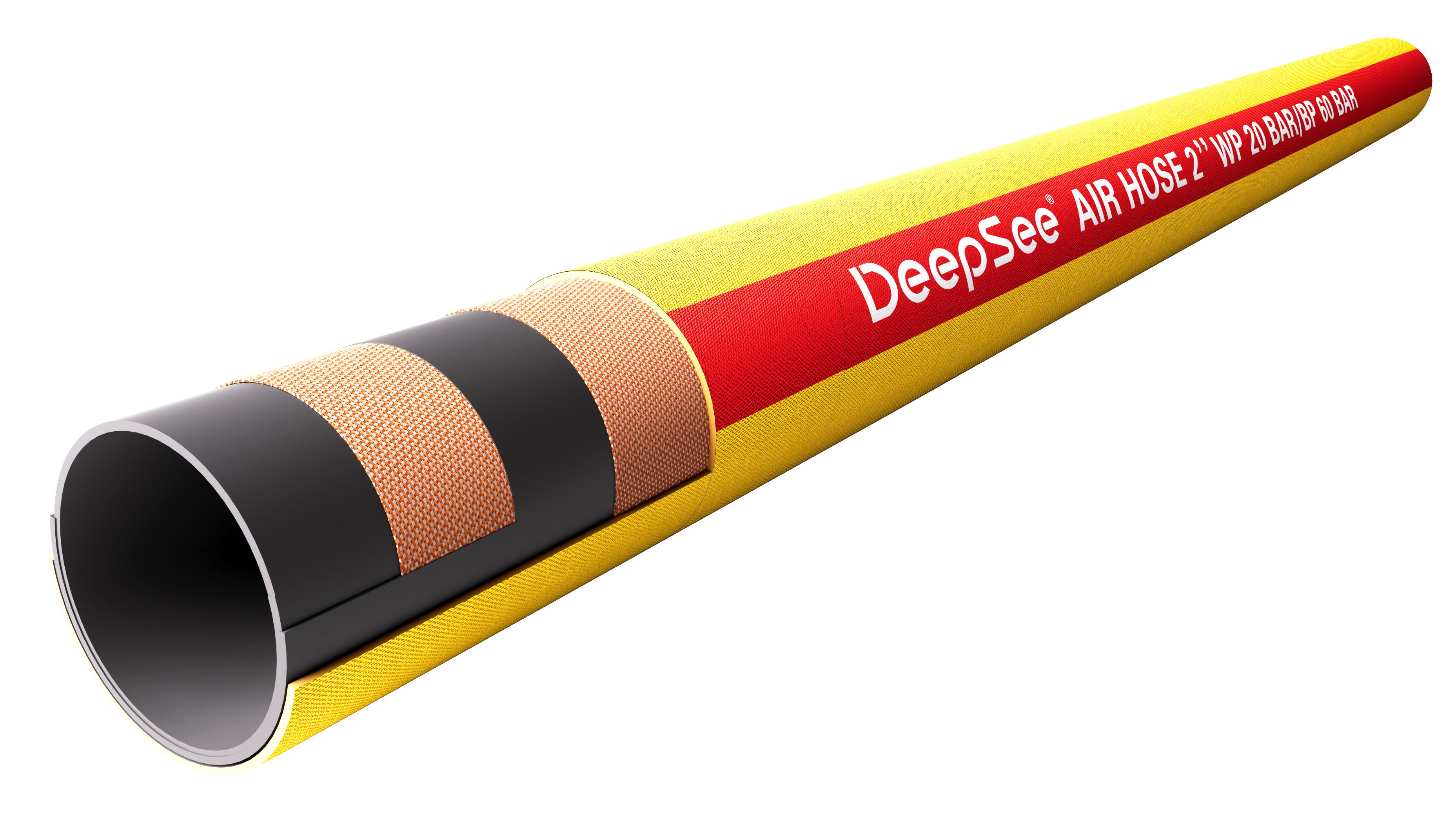 Yellow air hose 20bar - DeepSee