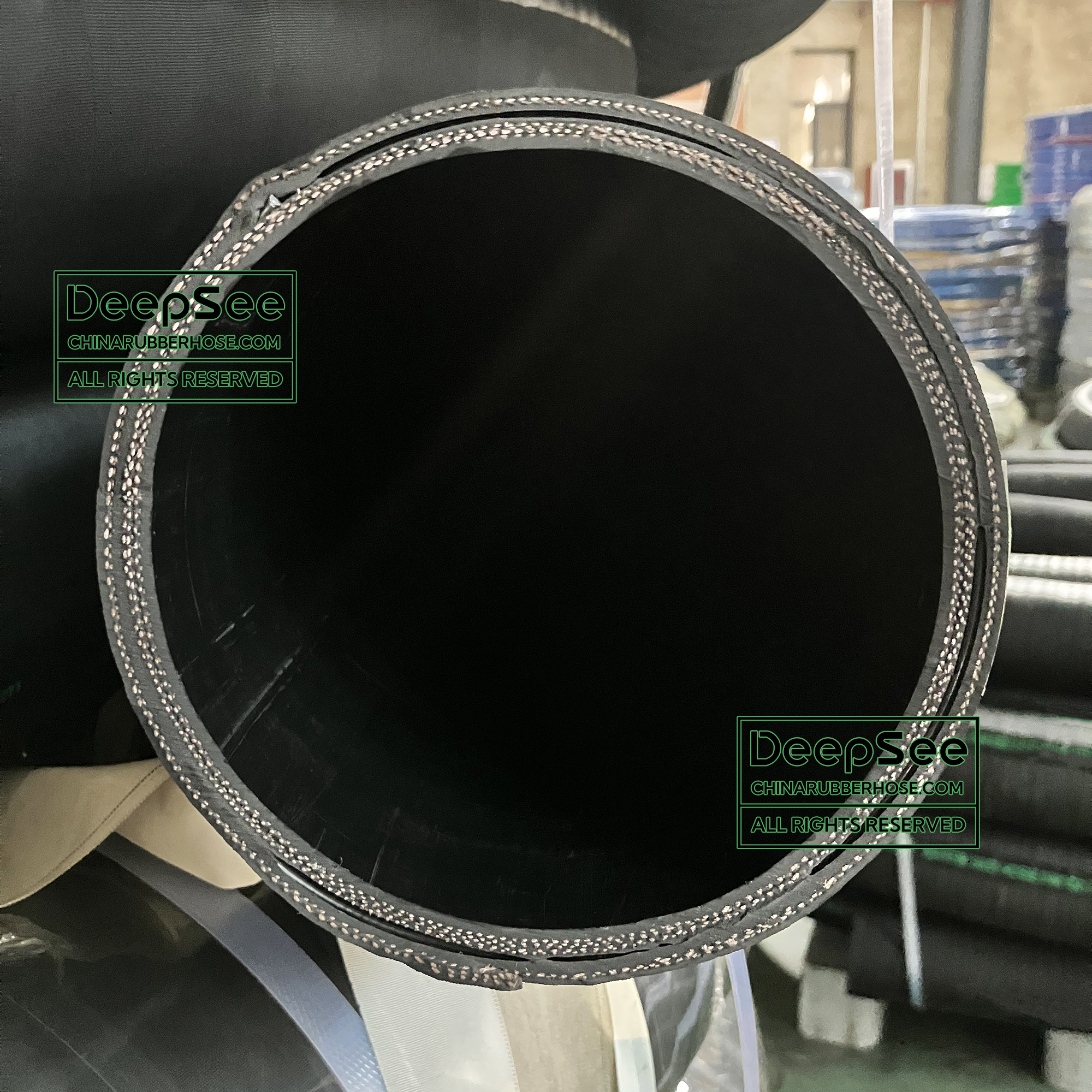 Large diameter water suction and discharge hose cross section - DeepSee