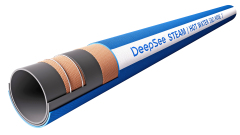 Steam hot water suction and discharge hose, 2 inch, dark blue - DeepSee