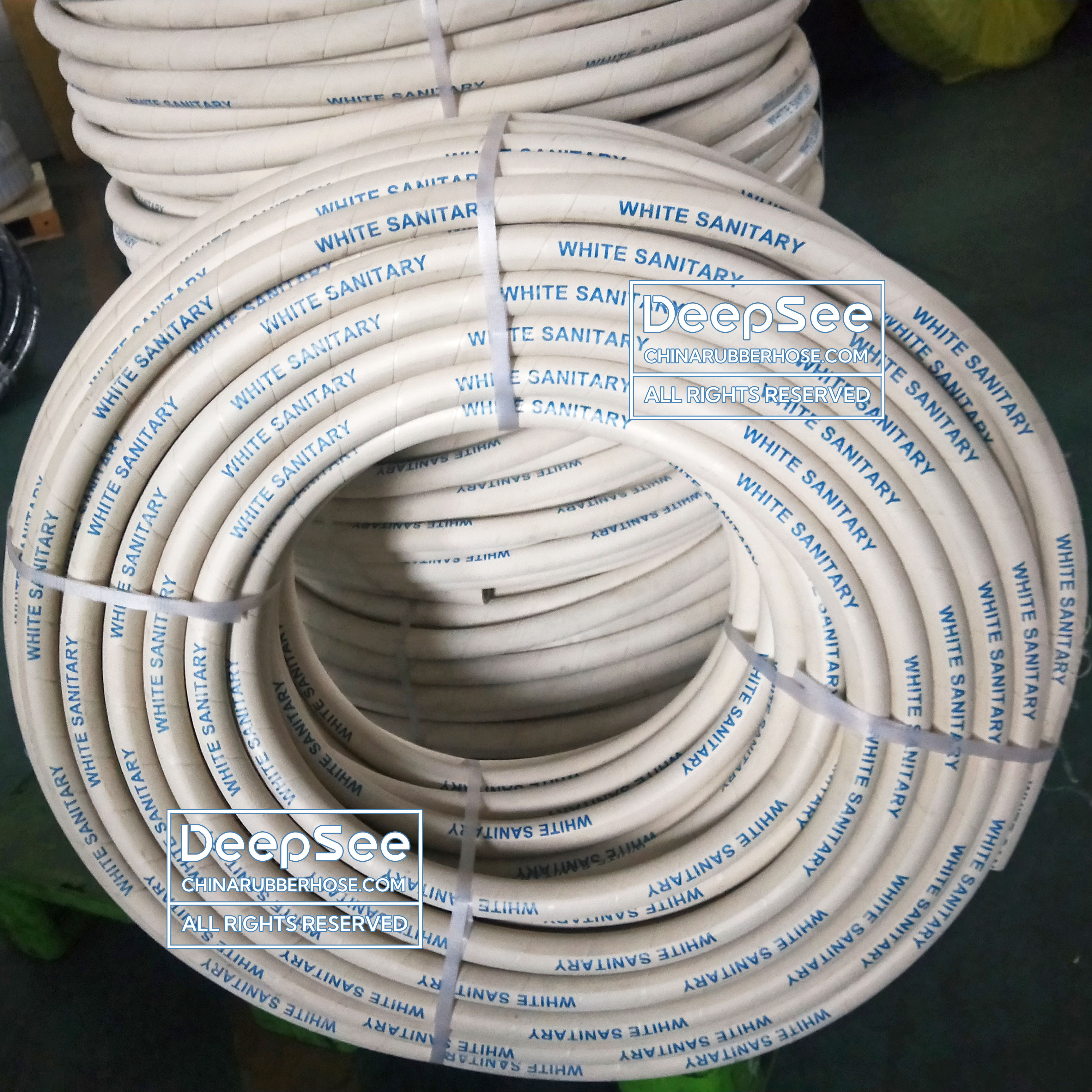 White steam hose for sanitary use - DeepSee