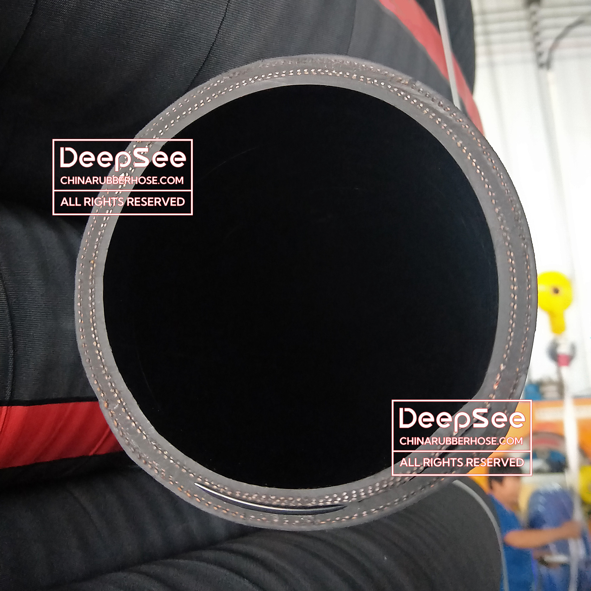 Aircraft refueling hose cross section - DeepSee