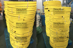 Yellow air hoses working pressure 300 psi on pallets - DeepSee