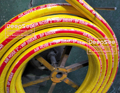 Yellow air hose with a red label, working pressure 20 bar - DeepSee