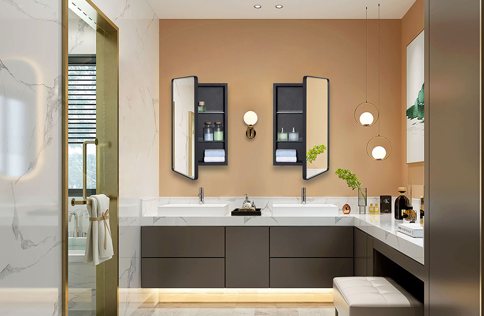 Elevate your space with our mirror cabinets !