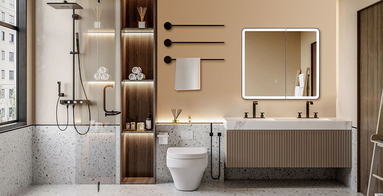 Elevate your space with our mirror cabinets !