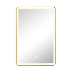 LED Mirror with Golden Frame