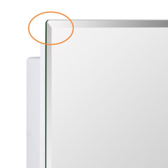 IDYLLOR Plastic Medicine Mirror Cabinet for Bathroom 16 x 20 inch, Surface and Recessed Mount