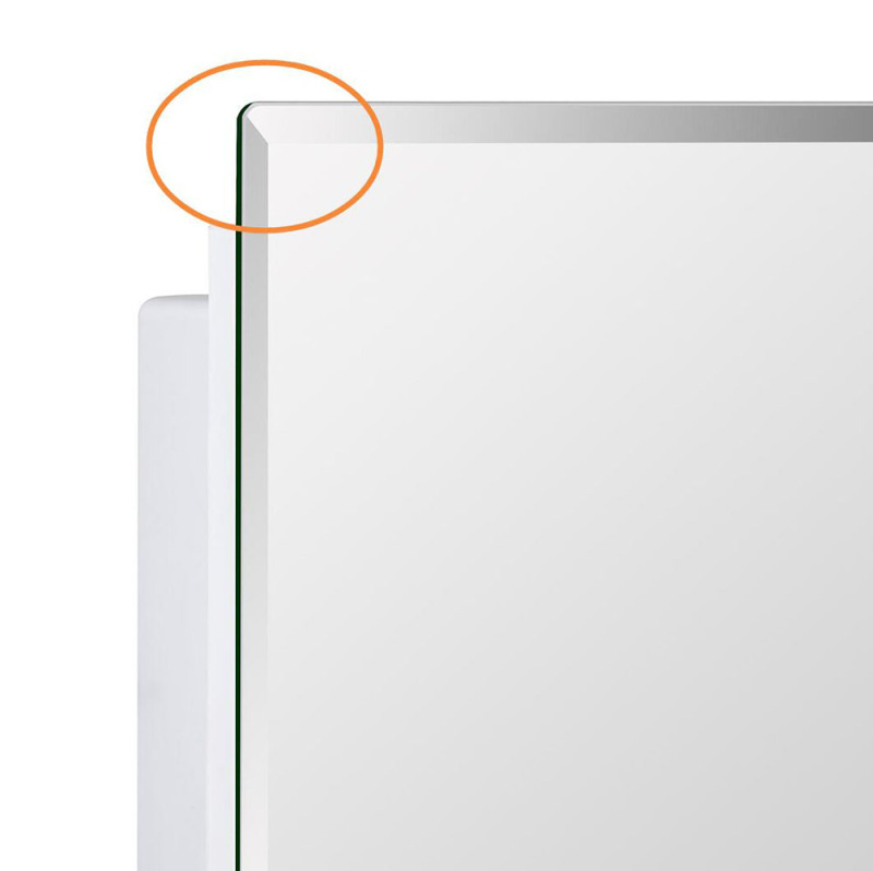 IDYLLOR Plastic Medicine Mirror Cabinet for Bathroom 16 x 20 inch, Surface and Recessed Mount