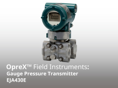 EJA430E Traditional-mount Gauge Pressure Transmitter
