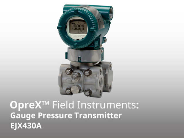 EJX430A Traditional-mount Gauge Pressure Transmitter
