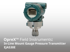 EJA530E In-Line Mount Gauge Pressure Transmitter