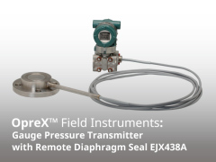 EJX438A Gauge Pressure Transmitter with Remote Diaphragm Seal