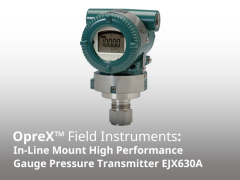 EJX630A In-Line Mount High Performance Gauge Pressure Transmitter