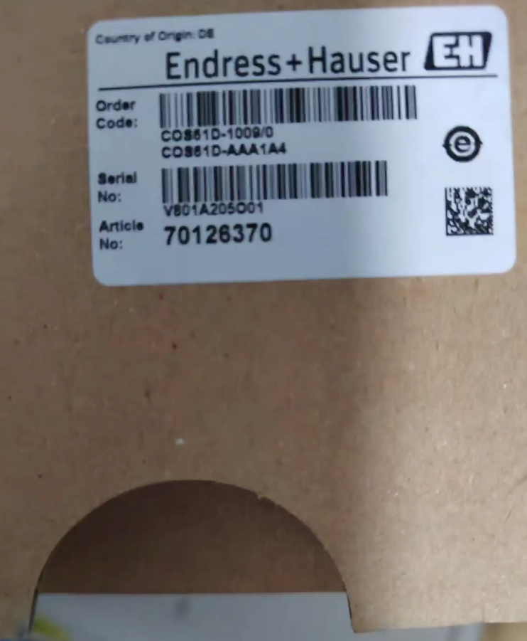 Endress+Hauser Dissolved Oxygen Sensor COS61D-AAA1A4