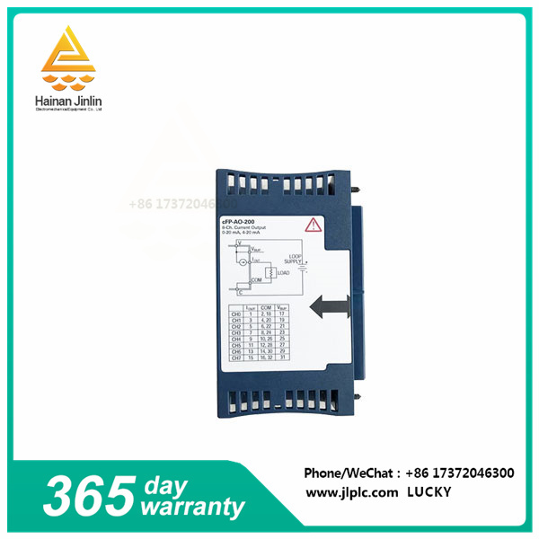 CFP-AO-200   Analog output module  Each channel can be configured individually
