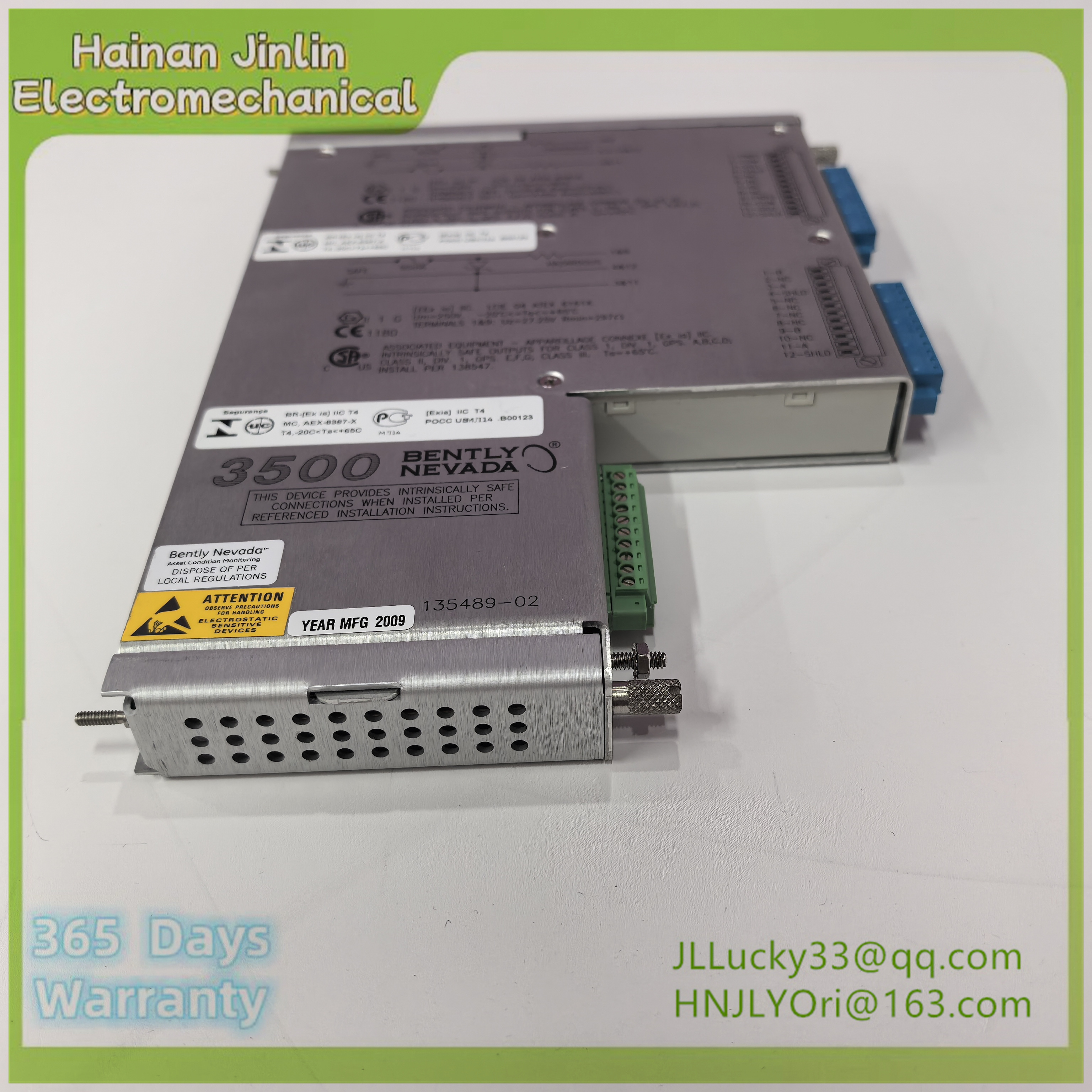 bently  135489-02  |  I/O module | includes three-mode redundancy (TMR),jlplc