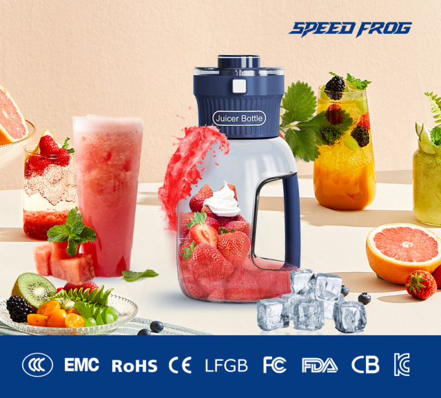 1000ml Portable Blender 8-Blades Cutter Head Electric Juicer Direct-Drink Design Wholesale/ OEM/ ODM