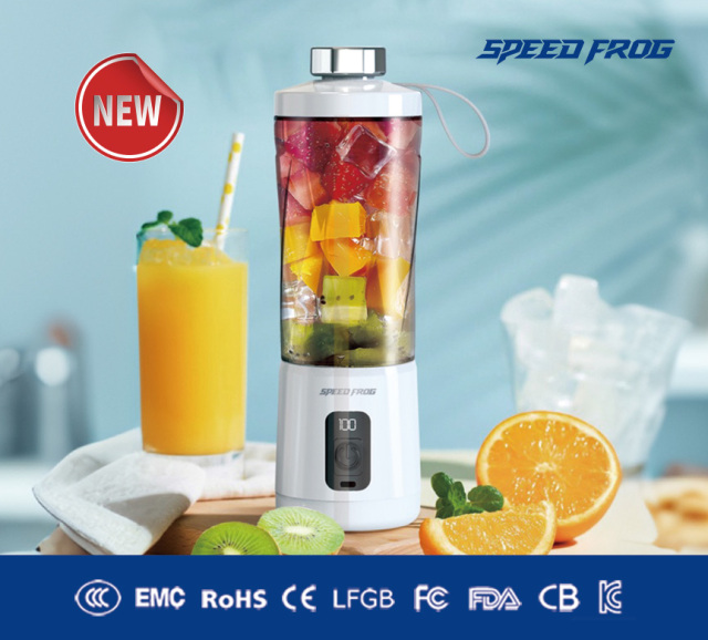 600ml Direct Drink Portable Blender LED Display IPX6 Waterproof Type-C Fast Charging Wholesale/ OEM/ ODM