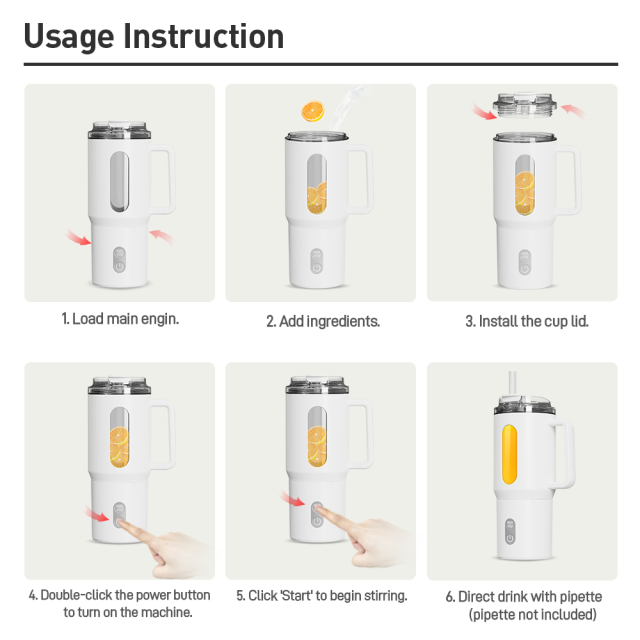 IPX6 Waterproof Electric Portable Blender BPA-Free Wholesale