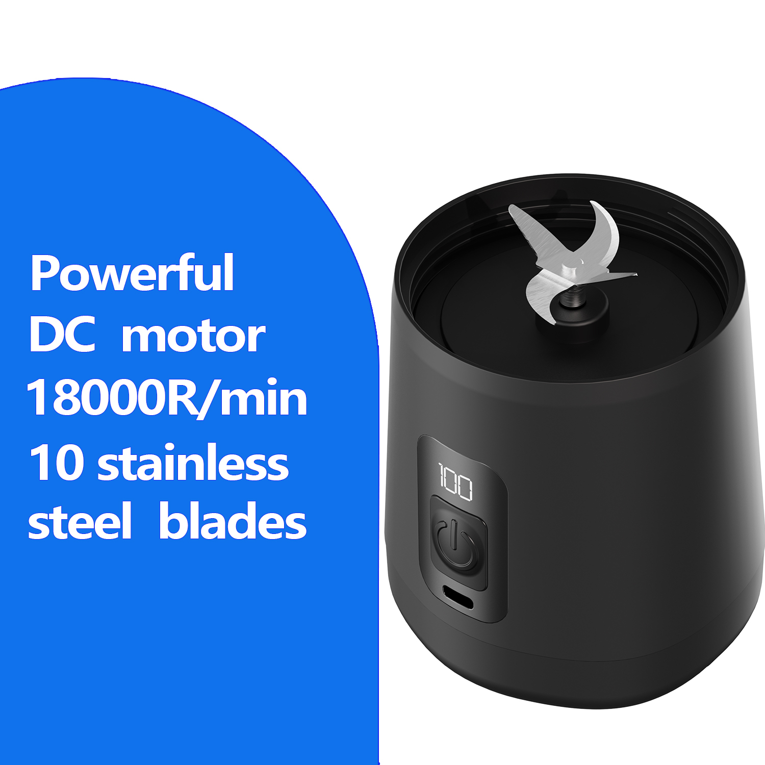 Rechargeable 17oz/500ml Portable Blender OEM/ODM Easy to Carry & Use Perfect for Smoothies, Milk Shake, Juices, Sauce.