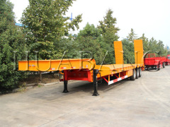 La Chine a fabriqué une semi-remorque surbaissée | remorque semi-surbaissée robuste | Remorque surbaissée de 50 tonnes | remorque de transport d'équipement