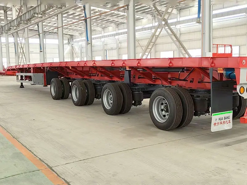 Extendable trailer | Extendable flatbed trailer | Stretch flatbed trailer | Extendable trailer for windmill blade
