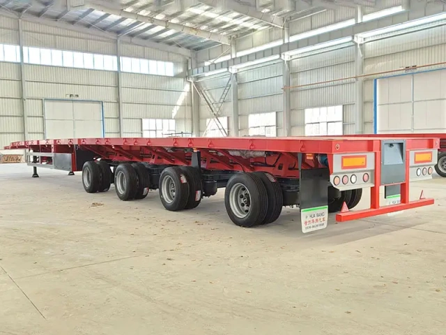Flatbed extendable semi trailer wind energy transport | wind energy trailer for sale | extendable blade trailer for sale| blade on truck