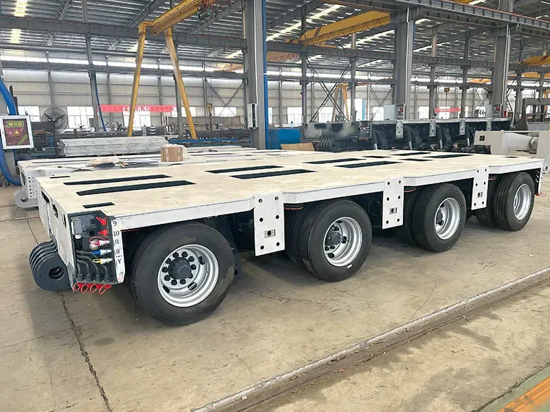 Hydraulic modular trailer steering and module view
