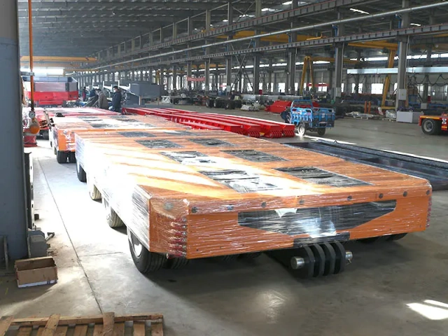 Fabricação de reboque modular de transporte pesado de vários eixos hidráulico para transporte pesado para o mercado da Índia feito na China para venda