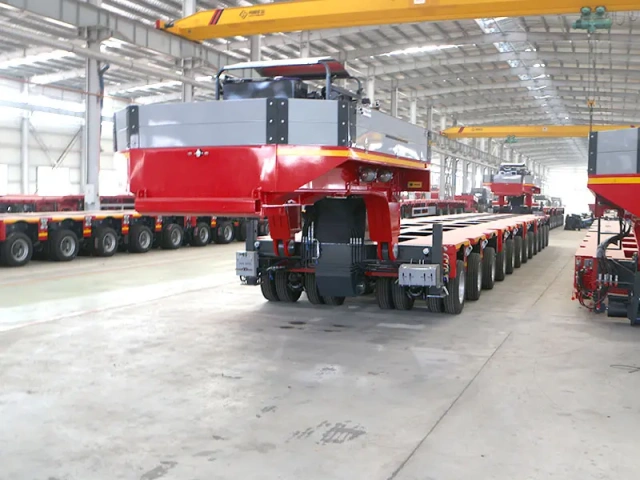 Hydraulic over weight transport/multi-axle heavy haulage modular trailer manufacture for India market made in China for sale