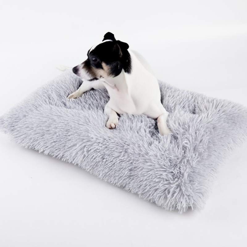 HLAOLA Dog Bed Deluxe Plush Anti-Slip Pet Beds Mats Dog Crate Bed for Sleeping and Anti Anxiety