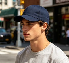 ARWSER Men's twill cotton baseball cap, retro adjustable style, suitable for fathers to wear