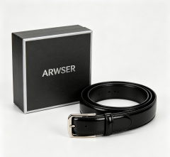ARWSER Men's Belt Leather Products -1 3/8 inch Men's Dress Belt - Ideal Gift for Business and Casual Jeans