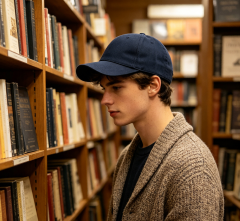 ARWSER Men's twill cotton baseball cap, retro adjustable style, suitable for fathers to wear