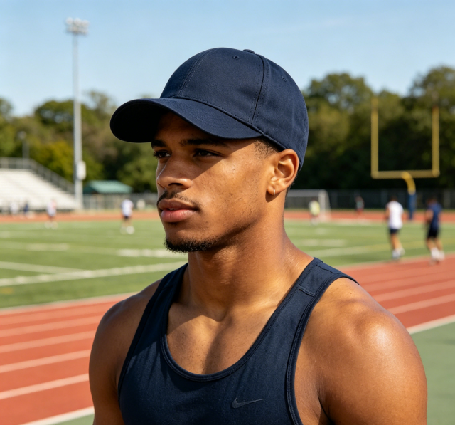 ARWSER Men's twill cotton baseball cap, retro adjustable style, suitable for fathers to wear