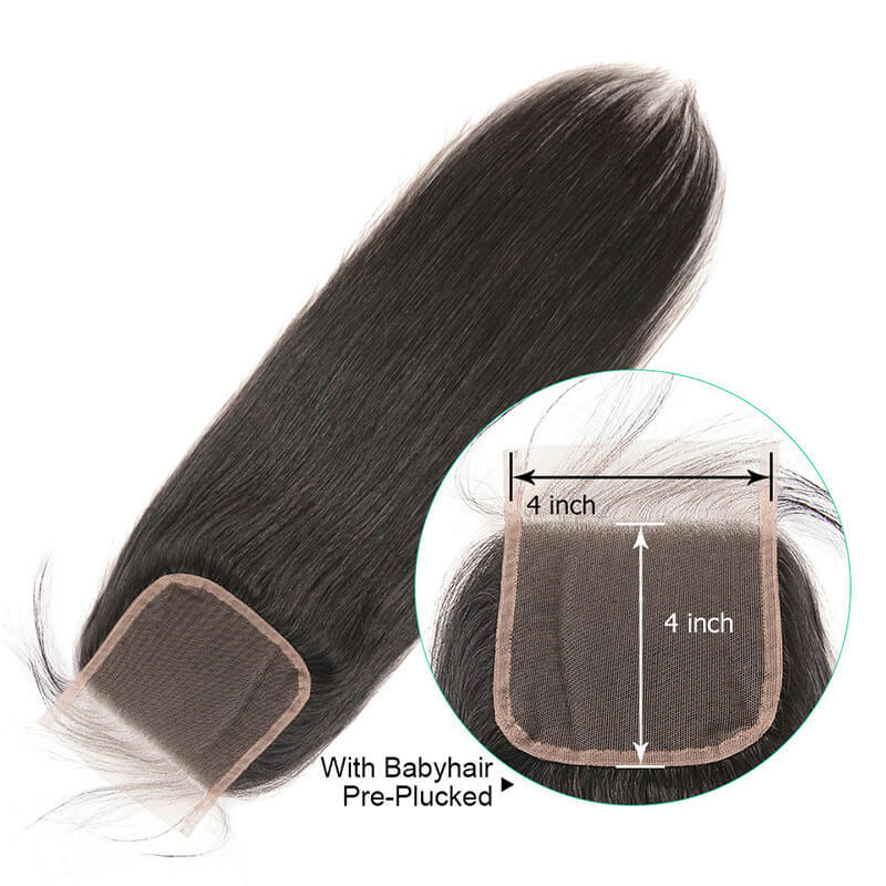 Hair Closure Natural Black